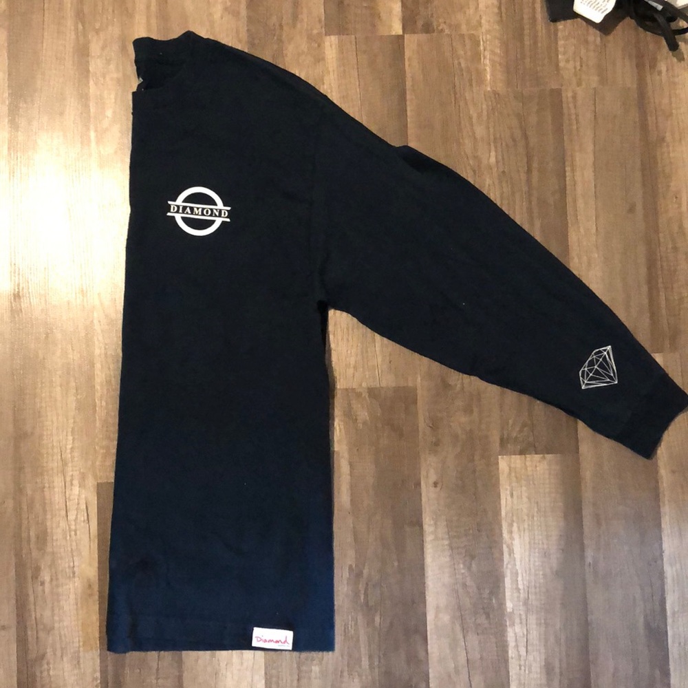 Men’s diamond long sleeve tee shirt